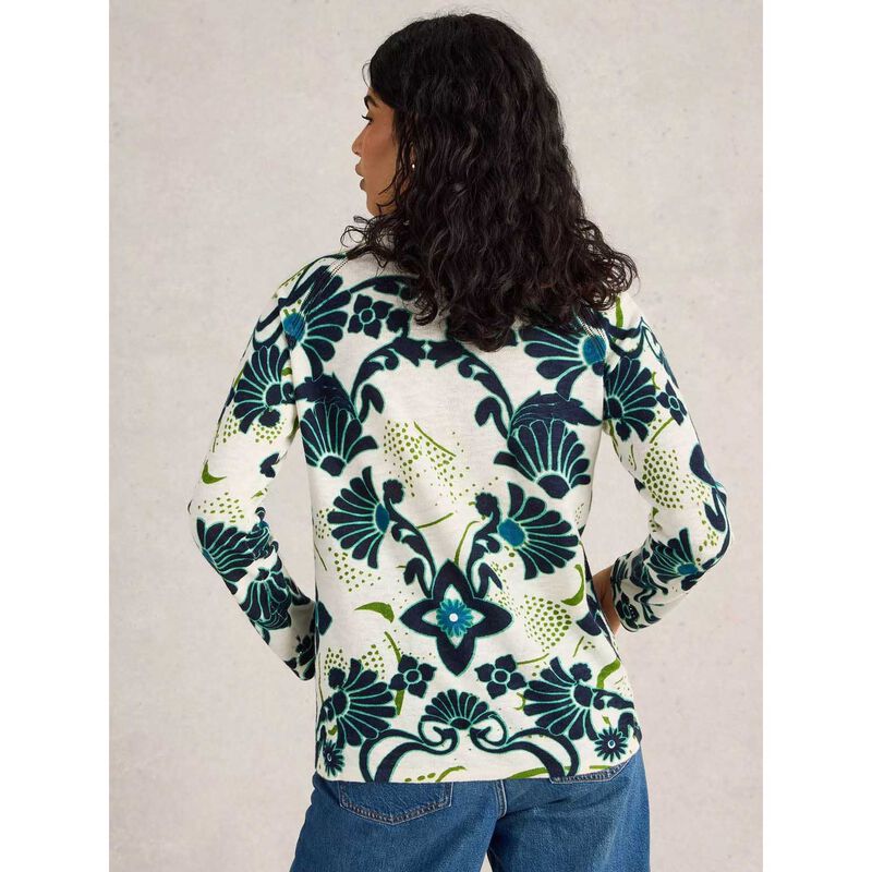 White Stuff Naria Print Jumper image number 1